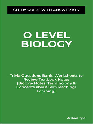 cover image of O Level Biology Study Guide with Answer Key